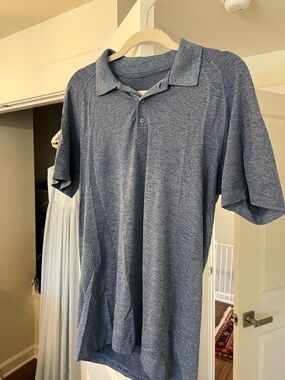 lululemon athletica Men's Heather Navy Polo